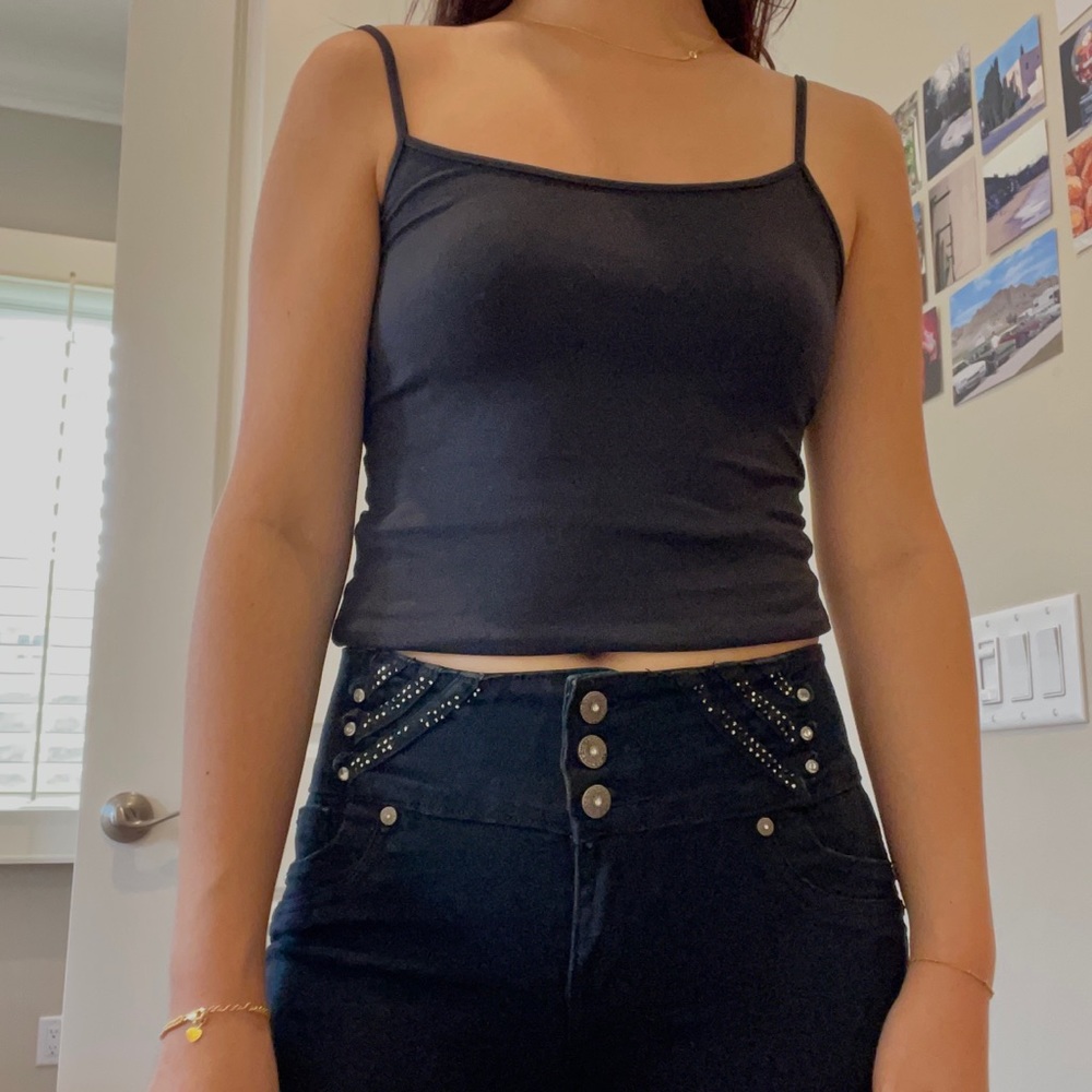 VINTAGE BEADED JEAN LEGGINGS
